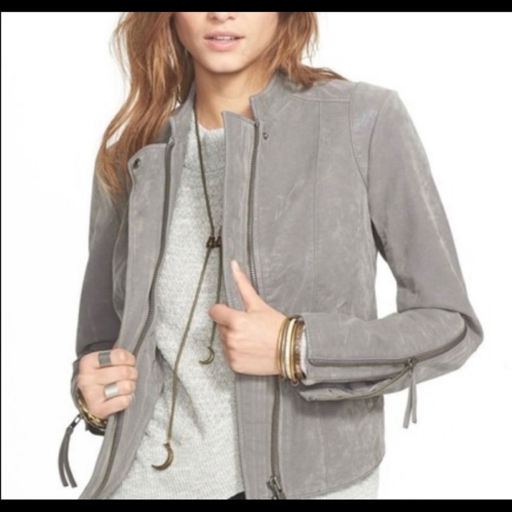 Free people leather jacket